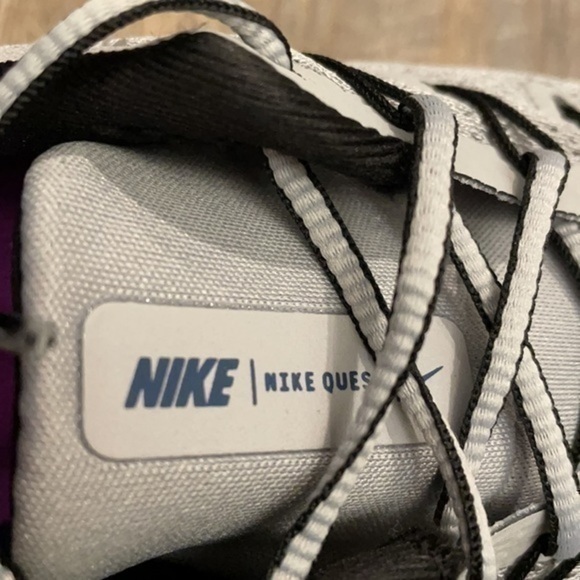 Nike quest 2 Lt smoke grey/valerian blue stripe running sneakers size 7.5 - Picture 10 of 12
